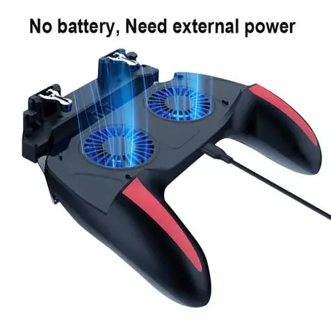 Portable Mobile Gaming Controller With Built-In Battery Support