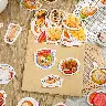 Retro Night Market Snacks Sticker Set – 46 Adhesive Decorative Stickers