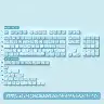 Aqua Cat MDA Profile Keycap Set For Mechanical Keyboard Customization