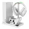Xbox Series S Cooling Station With Dual Controller Charging And Headset Holder