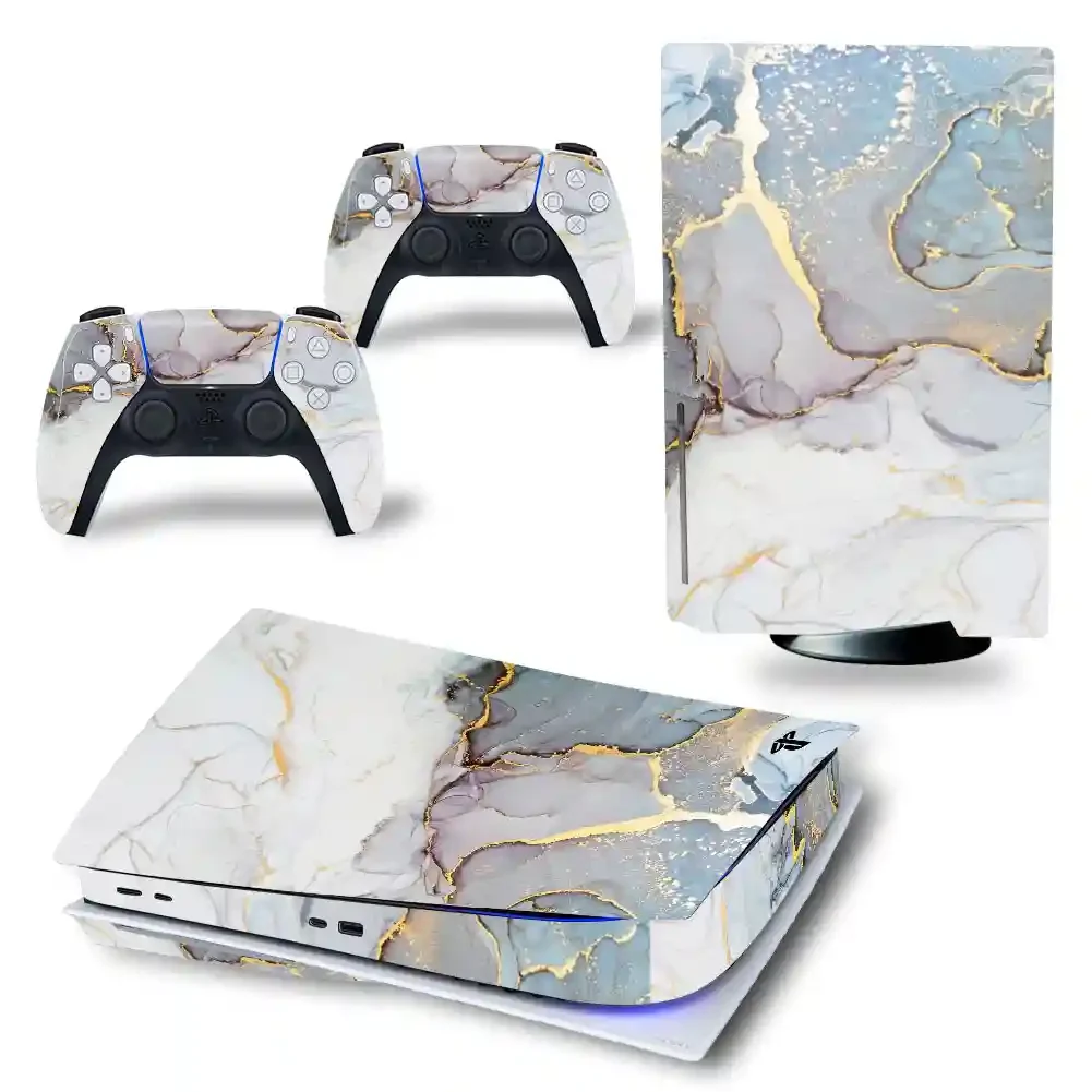 Granite-Pattern Vinyl Skin Decal for PlayStation 5 Disc Edition