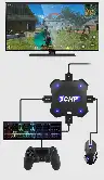 Wired Keyboard and Mouse Game Converter for Swith, Xbox, PS4 and PS3