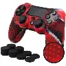 PS4 Silicone Controller Cover with 8 Thumb Grip Caps
