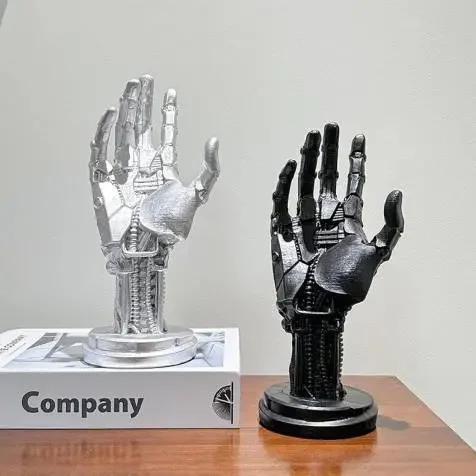 Cyberpunk Mechanical Hand Controller Stand And Desk Organizer