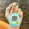 Mini Electronic Pet Console Keychain Ornament