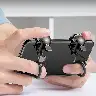 Mobile Phone Gaming Trigger Handle Set with Silicone Rings