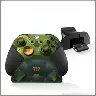 Compact Gamepad Organizer Stand With Battery Storage Design