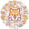 Cute Dog Graffiti Sticker Pack – 50 Adhesive Stickers