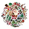 Santa Claus Cartoon PVC Sticker Pack – 50 Pieces