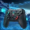 Six-Axis Wireless Bluetooth Gamepad with Dual Vibration