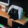 Acrylic Desktop Organizer With Gaming Controller Display Stand