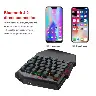HXSJ K99 Bluetooth Mobile Gaming Keyboard and Wired Mouse Set – Black