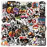 Bicycle Doodle Self-Adhesive Sticker Pack – 50 Pieces