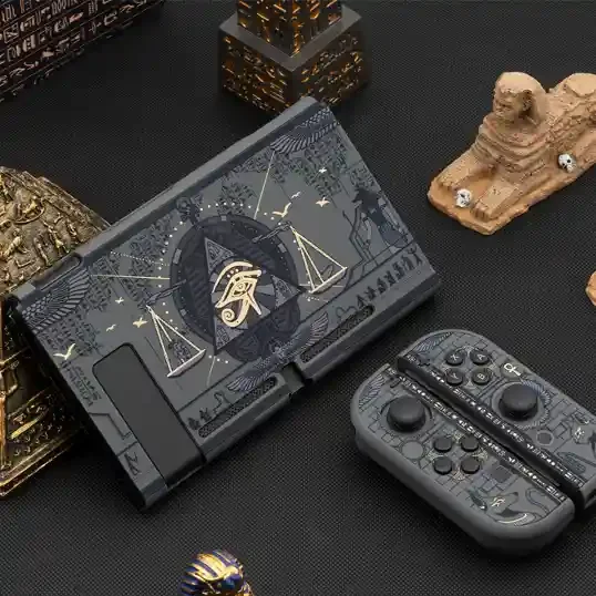 Egyptian Pharaoh Black Protective Shell for Nintendo Switch