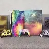 PVC Console Sticker for Xbox One S – Removable Styles A to E