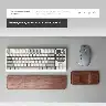 Premium Wooden Desk Support Pad For Keyboard And Mouse
