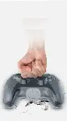 Transparent Gray Hard Case for Game Controllers
