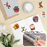Santa Claus Cartoon PVC Sticker Pack – 50 Pieces