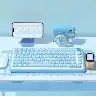 Aqua Cat MDA Profile Keycap Set For Mechanical Keyboard Customization
