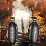Grenade-Style Mobile Gaming Button Handle, Oil-Absorbing – Black