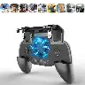 Black 3-in-1 Mobile Phone Gamepad Cooler with Built-In Battery
