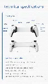 Telescopic Bluetooth Wireless Game Controller with Six-Axis Vibration