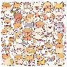 Cute Dog Graffiti Sticker Pack – 50 Adhesive Stickers