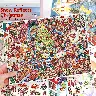 Snow Reflects Christmas 3D Town Scene Journal Sticker