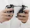 Grenade-Style Mobile Gaming Button Handle, Oil-Absorbing – Black