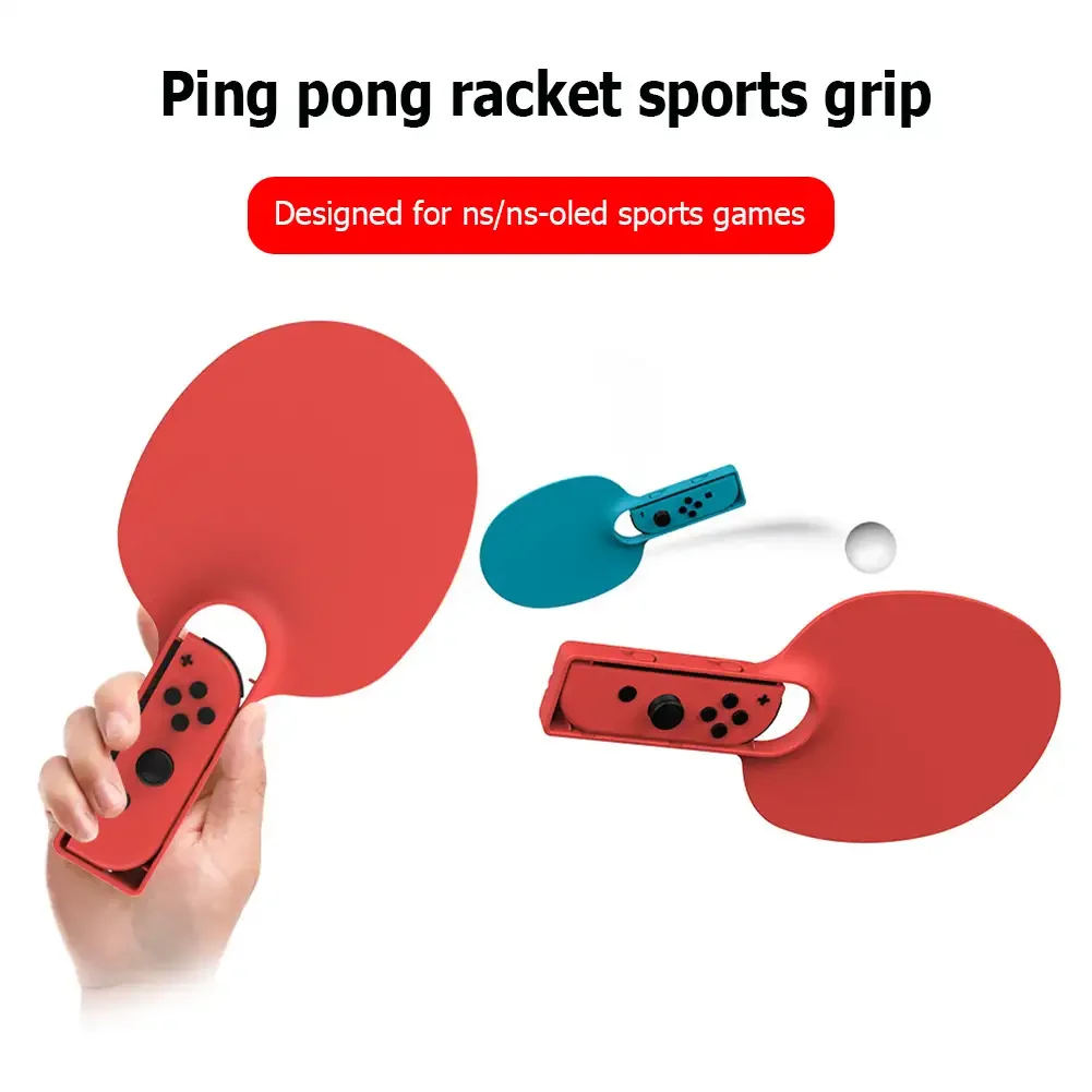 Blue and Red Table Tennis Racket Grips for NS/NS-OLED Handles